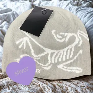 Arc'teryx Toque Beanie Silver, Outdoor Adventure Winter Streetwear Hat