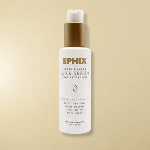 Ephix Luxe Hair Serum Heat Protectant Frizz Control Lightweight Formula with Macadamia & Argan Oil for Ultimate Shine & Frizz Control