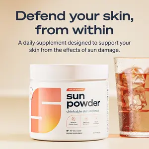 Sun Powder - The First 3-in-1 Drinkable Skincare, by World-Class Dermatologist & Skin Surgeon, Regenerative Formula, Nicotinamide, Collagen Peptides, Astaxanthin, Glutathione (30 Servings)
