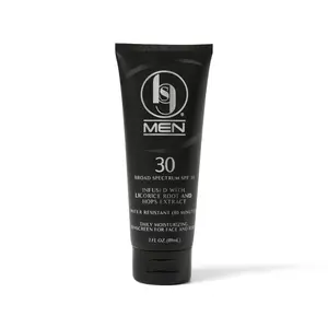 BGS Men SPF 30 Sunscreen - Moisturizing Formula with Aloe, Avocado, Jojoba & Calming Properties for Sun Care