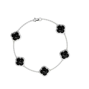 Clover And Stone Bracelet