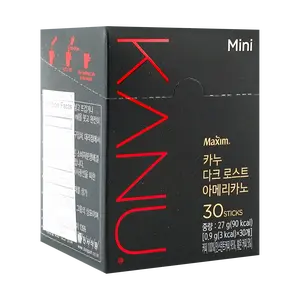 Kanu Americano Coffee - Dark Roast Mini Sticks (0.9g x 30) | Korean Instant Coffee, Gong Yoo & Hospital Playlist Official Product