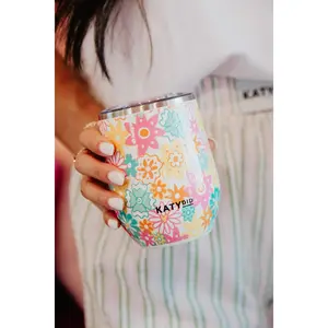 Spring Flowers Stemless Wine Tumbler