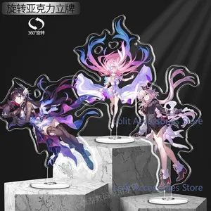 Genshin Impact Kyryll Chudomirovich Flins Honkai：Star Rail Evernight Cyrene Cerydra Helektra Hysilens Rotate Acrylic Stand Model