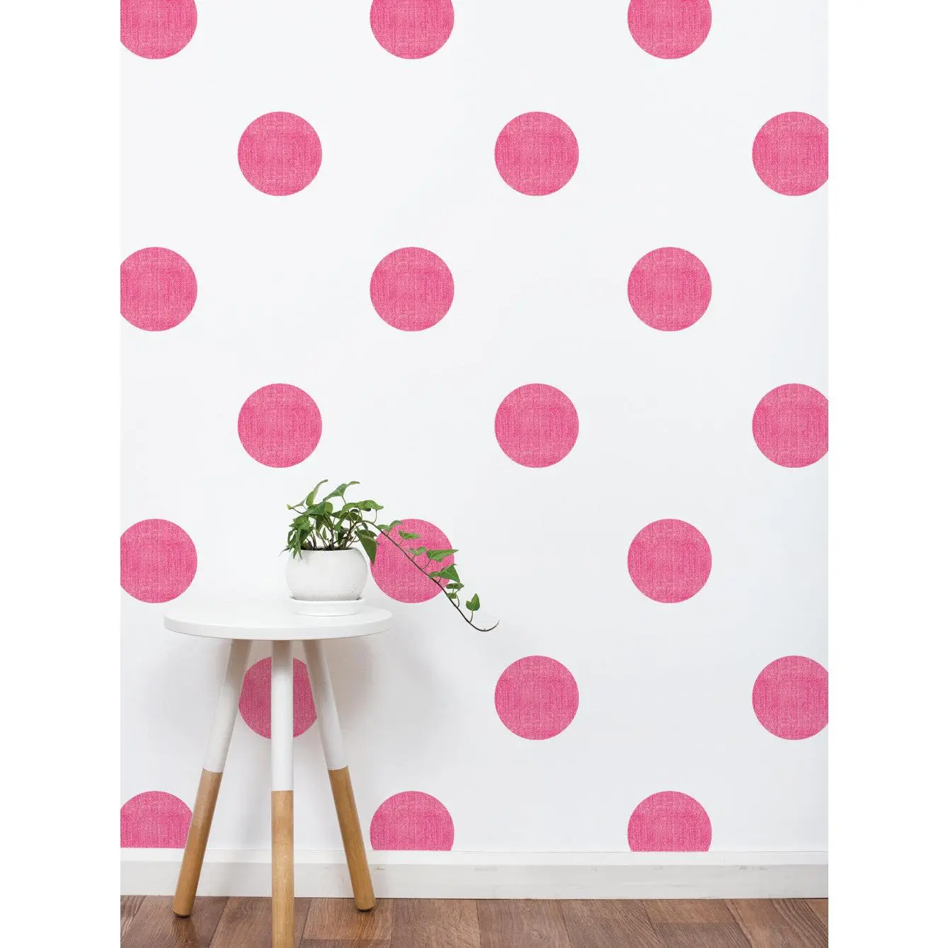 Textured Dots Wall Sticker, 6 Inch Polka Dots Wall Stickers