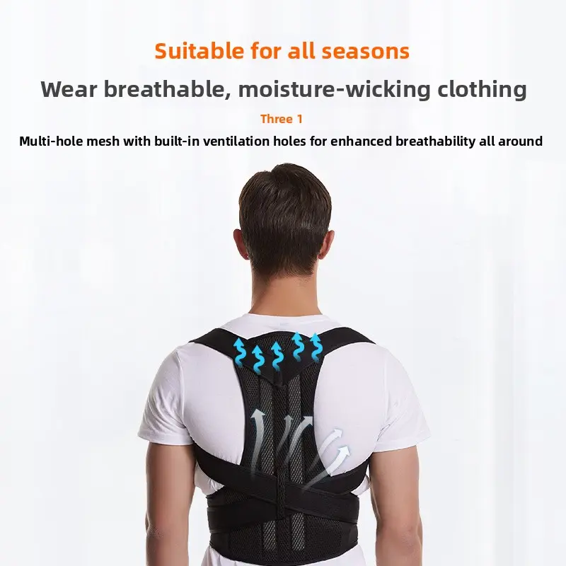 Back correction artifact Male and female posture prevention of scoliosis Open shoulder Open back Adult posture with hunchback straight back. Brace Back correction artifact Male and female posture prevention of scoliosis Open shoulder Open back Adult posture with hunchback straight back. Brace