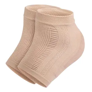 Vented Moisturizing Gel Heel Sleeves-Skin Softening-Footcare Treatment-Socks