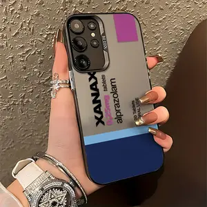 XANAX Pattern Phone Case Suitable for Samsung Galaxy S26 S25 S24 S23 S22 S21 S20 FE Ultra Plus Edge 4G 5G Anti Fall Matte Back Cover Protector
