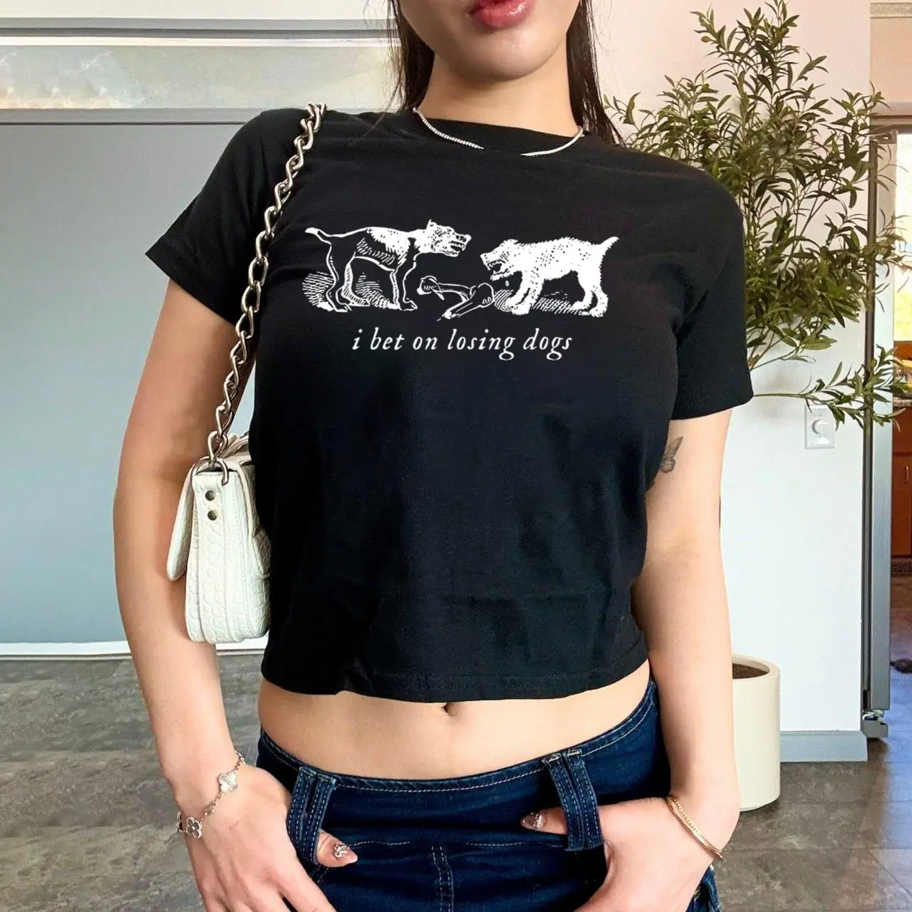 Screenprinted Mitski Baby Tee, y2k clothing, Pinterest ,vintage, streetwear, trendy, Indie Music Lover, Band T-Shirt, I bet on losing dogs_1