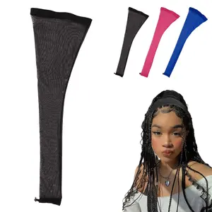 Hair Weave Sleeve For Locs, Hair Sleeves For Locs Women Hairweave Sleeve For Locs With Drawstring Hairweaves Sleeve - Fashionable Design - Haircare Hairs With Elastic Band (1count) (black) Smooth Adjustable