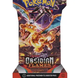 Sleeved Obsidian Flames Booster Pack (Live Opening)
