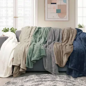 Regal Living Ultra Soft Plush Fleece Blanket, Double-Sided Cozy Warm Throw