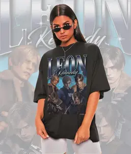 Unisex Leon Kennedy Graphic Tee - Resident Evil Inspired