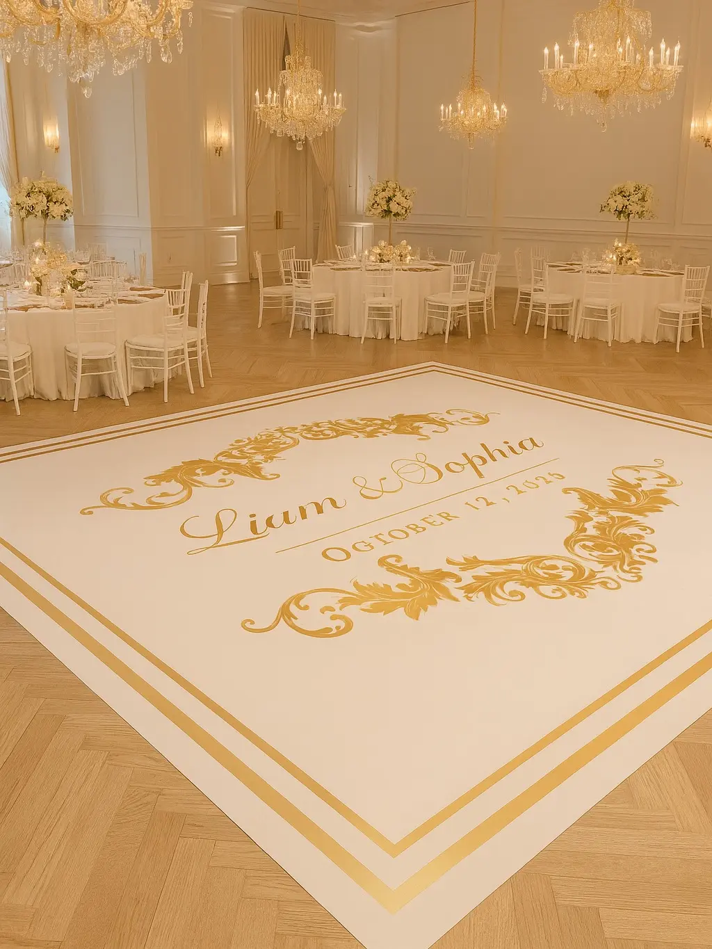 Custom Dance Floor Wrap, Personalized Floor Decal, Wedding Floor Graphic, Birthday Floor Sticker, Vinyl Dance Floor Decor, Event Floor Wrap