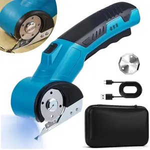 Cordless Cardboard Cutter, 3.6V 2000mAh Electric Scissors Cardboard Cutter with 3 Titanium Blades, Rechargeable Box Cutter Fabric Scissors Rotary Cutter for Cardboard,Leather