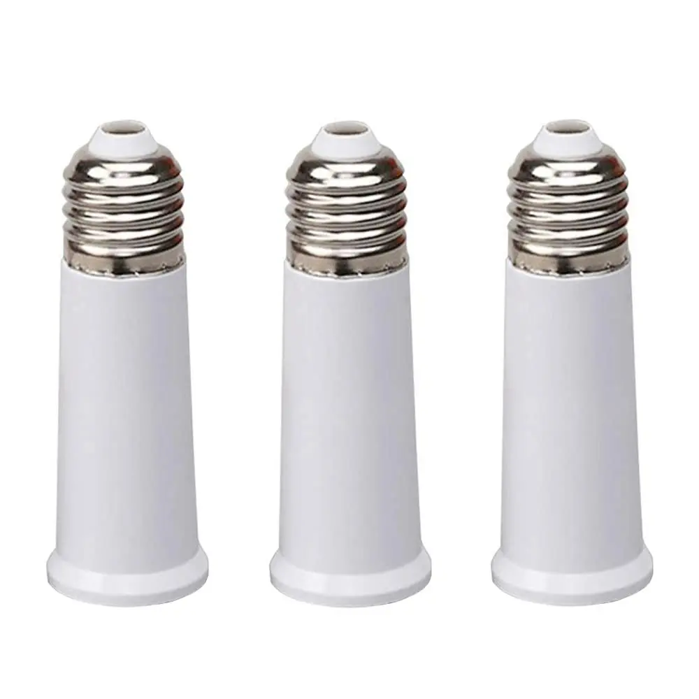 E27 3.7 Inch Socket Extender, E27 Bulb Socket Extender, Lamp Holder Adapter (3 Pieces), Ideal for Home Lighting Solutions