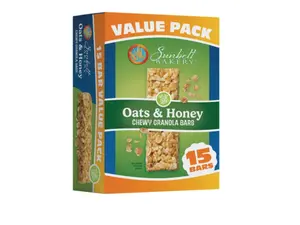 Sunbelt Bakery Oats & Honey Chewy Granola Bars, 14.26 Oz. 15 Count (Box of 1)