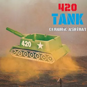 Fantasy Gifts 420 Tank Ceramic Ashtray Novelty Lighter Accessories