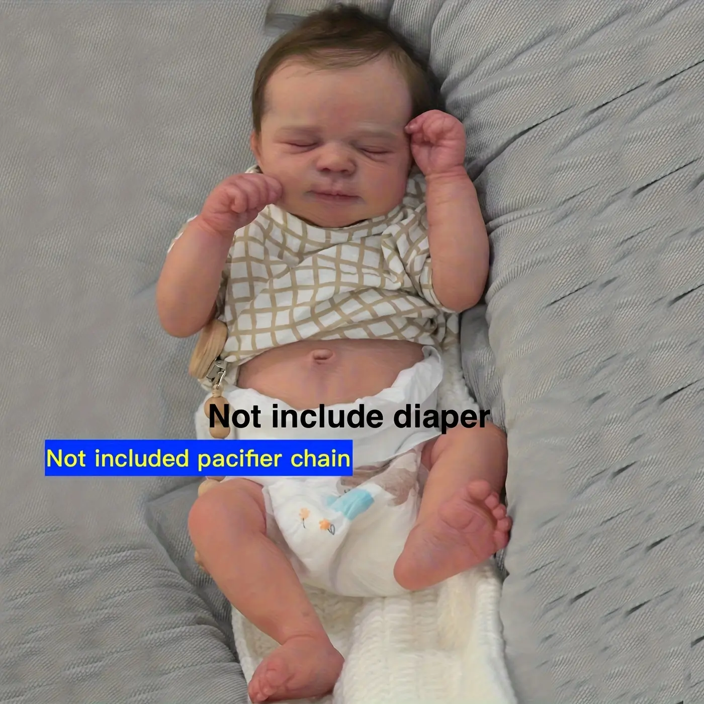 BZDOLL 19" Soft Vinyl Reborn Doll] 19inch Full Body Soft Vinyl Reborn Baby Doll| 48 CM 3D-Skin With Visible Veins Art Bath Toy Asleep Newborn Bebe Boy and Girl Kids Birthday Gift Soft Silicone Reborn Doll with Washable Feel