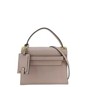 Pre-owned Valentino Vitello Leather Shoulder Bags My Rockstud Frame Small Shoulder Bag Light Pink