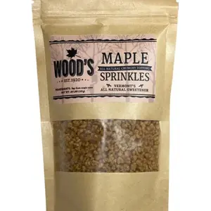 Wood’s Maple Sprinkles – 100% Pure Vermont Maple Sugar – All-Natural Sweetener – Single Ingredient, No Additives – Healthy Sugar Alternative – Perfect for Oatmeal, Muffins, and Desserts – 6 oz