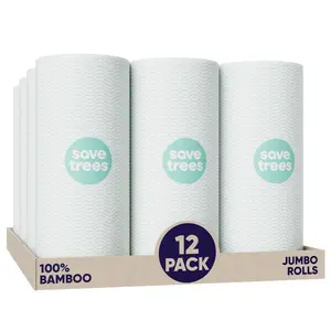 Save Trees Bamboo Paper Towels, 12 Pack