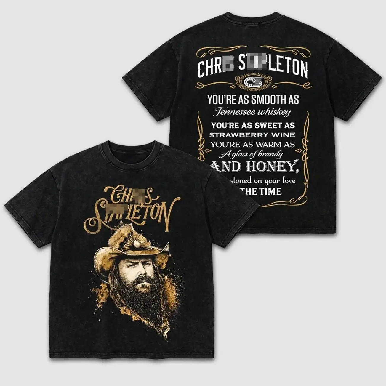 All-American Road Chris Show 2026 Shirt, Stapleton Vintage Nashville Concert Tour Graphic Tee, Heavyweight Washed Black Oversized T-Shirt, Tennessee Whiskey Lyrics Merch, Retro Outlaw Cowboy Stadium Live Apparel, Country Music Fan Gift 858