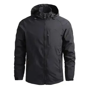 Men's outdoor waterproof jacket plus size windbreaker raincoat breathable fishing camping tactical jacket men's clothing