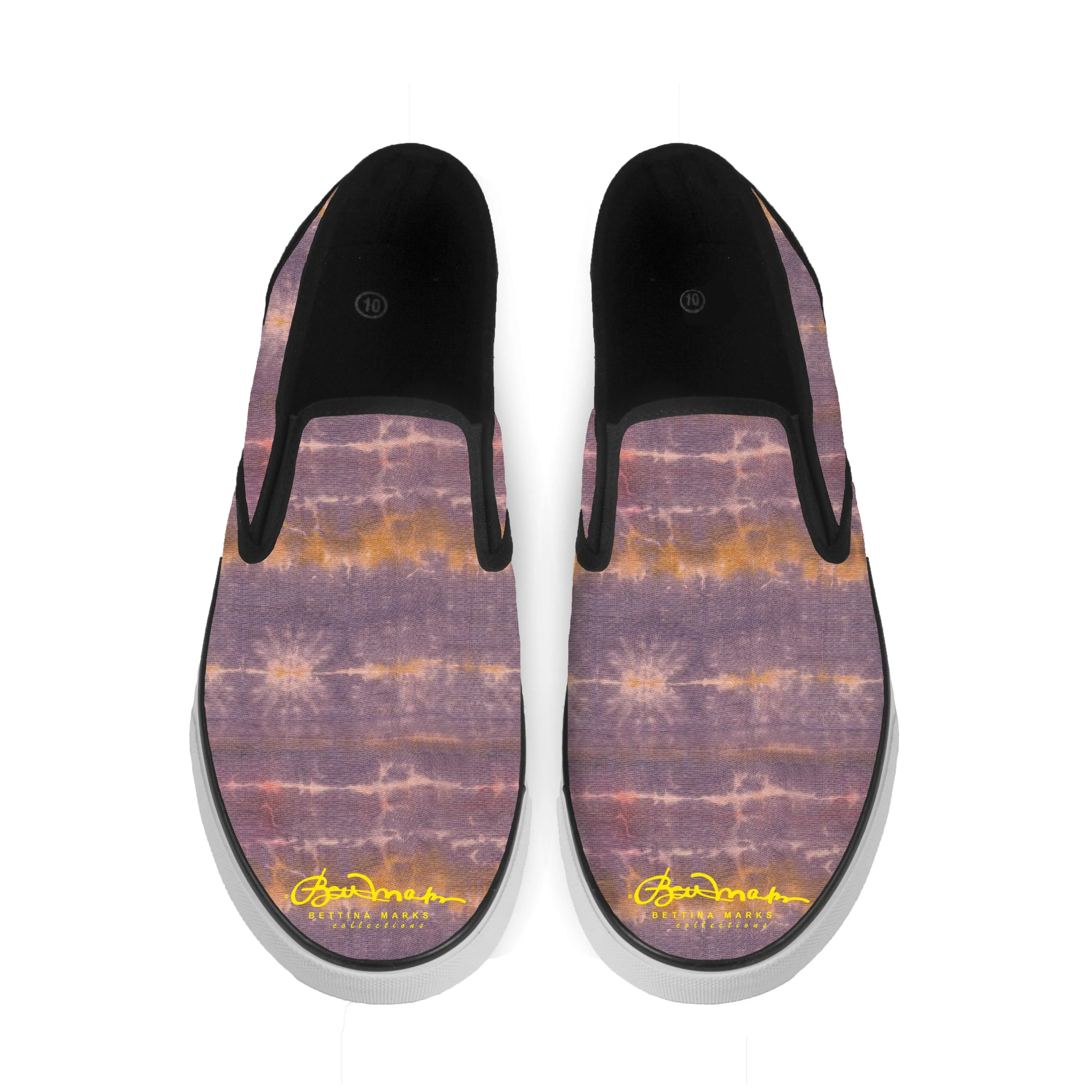 Purple Sunset Tie Dye Slip On Sneakers