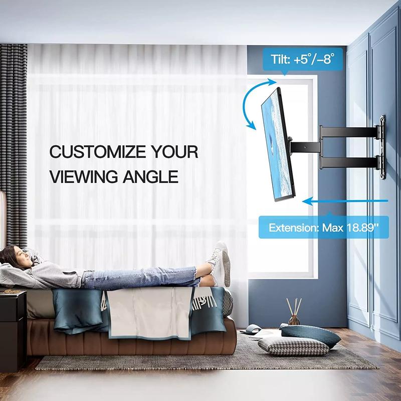 FULL MOTION LCD LED TV WALL MOUNT BRACKET SWIVEL TILT 32 37 39 40 42 46 47 50 55 canvas  wall  art