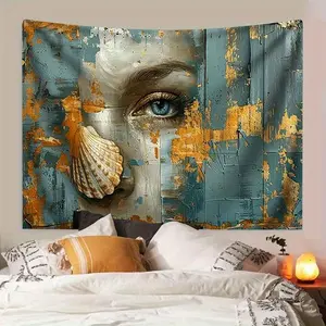 [JIT]Peach Skin Velvet-tapestry, 1pc, Suitable for Wall Decoration of Bar, Living Room, Office, Home Decoration, Room Decoration, Party Decoration, Christmas Gifts