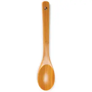 Long Handle Cooking Spoon Wooden Stirring Spoon Stirring Paddle Organic Bamboo High Temperature Stirring Spoon Suitable for Camping and Large Soup Pot Cutlery Tableware