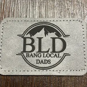 Faux leather patches continued sticker Faux leather patches continued sticker