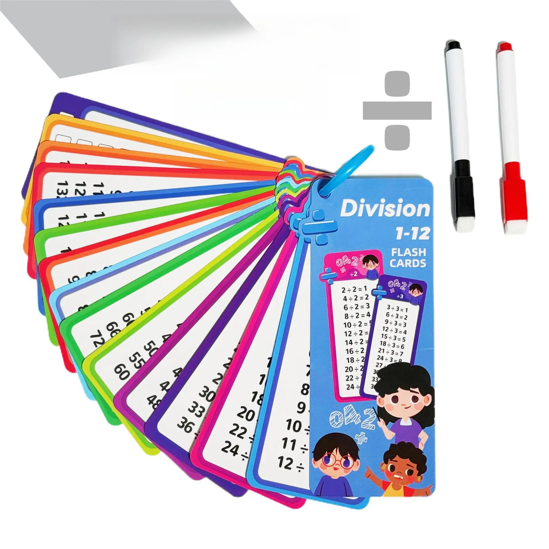 Division practice cards