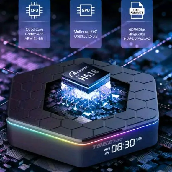 Upgraded 2025 T95Z Plus Smart Android 12 TV Box Quad Core 6K 4K HD