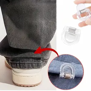 Invisible Seamless Hem Clips, Adjustable Anti-Slip Secure Fit Fixed Clips for Jeans, Wide Leg Pants, Fabric Decoration, Durable Plastic Clips