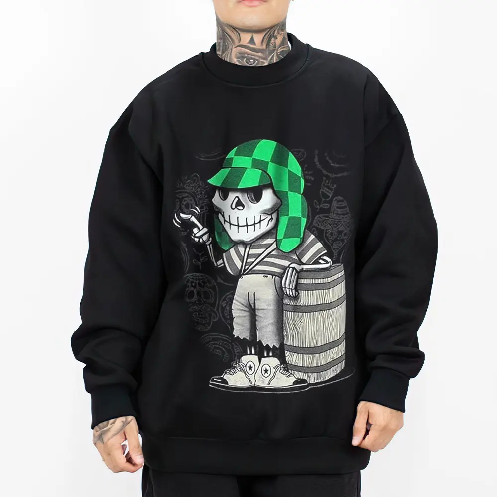 Skeleton Chespirito Legacy Day Of The Tee Chicanos Clothing, Mexican Clothing, Chicano Outfits, Gangster Chicano, Chicano Graphic Tees Cotton Fabric Menswear Top
