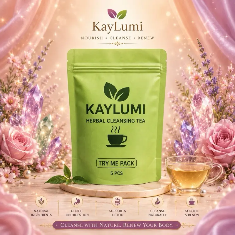 Kaylumi 5-Piece Natural Fennel Botanical Extracts Fruit & Herbal Tea Sample Pack - Cholesterol-Free Detox Cleanse Tea Bags for Adults