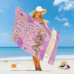 Plouise Fruit Pack Beach Towel, Apple Theme, Lightweight High Absorbency, Ideal for Swimming Gym Yoga, Quick Dry Material
