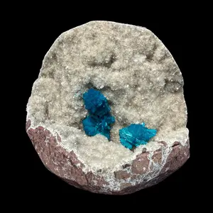 Rare Cavansite Shimmering Heulandite – Self Standing Lustrous Crystal Mineral Specimen from India | Collector Display Piece # DKT59