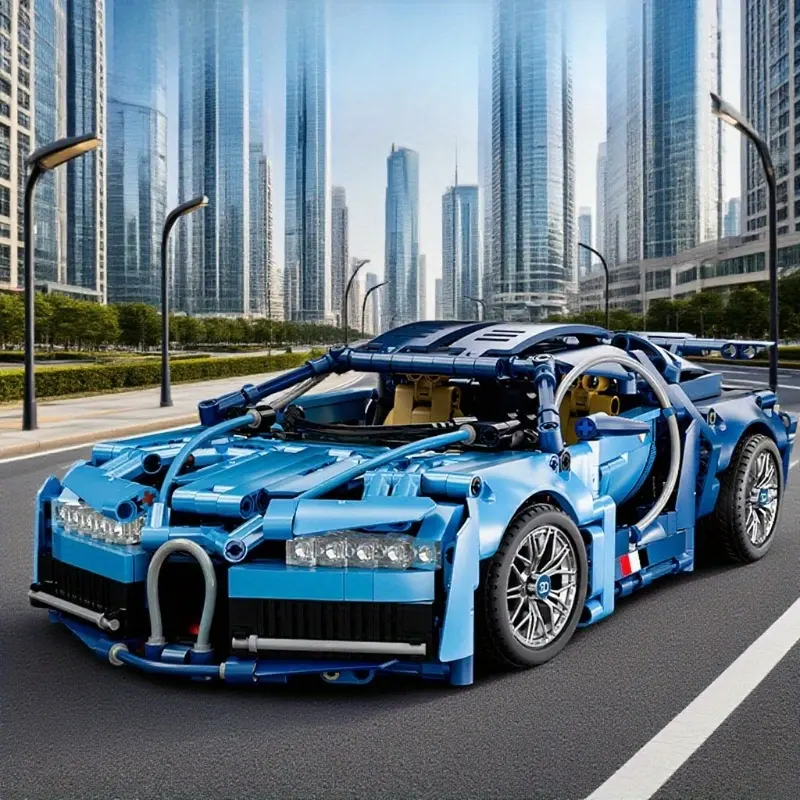 1300+PCS 1:14 Sports Car Model Sets Building Set Model Building Kits Creative Desktop Ornament Small Particle Bricks Super Car Toys Gifts For Holiday Birthday Model Car Kit Blocks Set