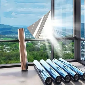 Static Cling Privacy Window Film | Sun Blocking, No Glue, Removable | One Way Reflective for Home & Office