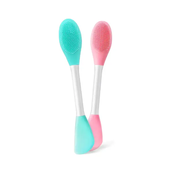 Halloween Gift 2-in-1 Silicone Facial Cleansing Brush – Face Scrubber for Exfoliating, Massaging, Deep Pore Cleansing & DIY Face Masks