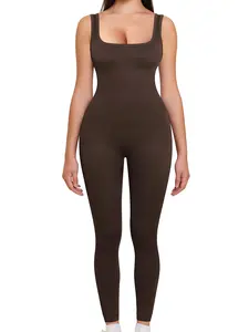 Women's Shapewear Jumpsuit, Soft Fabric, High Elasticity, Breathable, Seamless Design, Butt Lifting, Compression Leggings, Fit, Sporty Comfy Jumpsuit