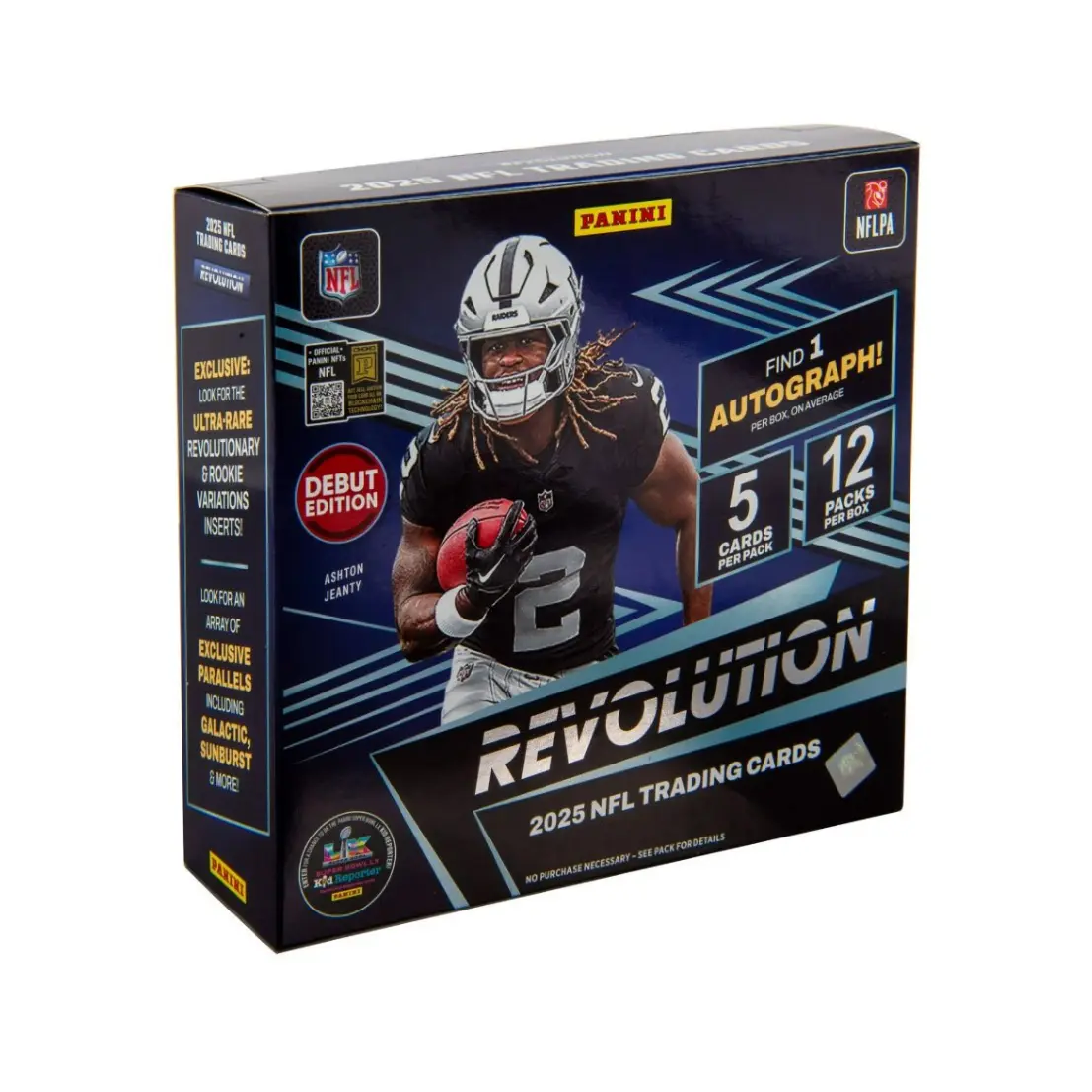 2025 Panini Revolution Premium Pack from Box (5 Cards per pack, 12 Packs) 1 Auto Per Box BRAND NEW 2025 PRODUCT! Football Sports Card Collectors