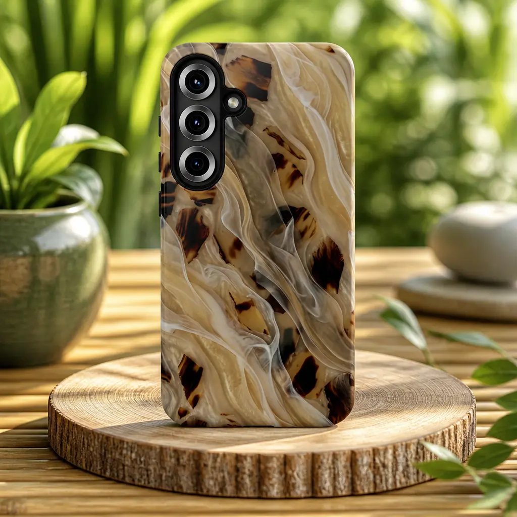 Blonde Tortoiseshell Swirl Tough Phone Case