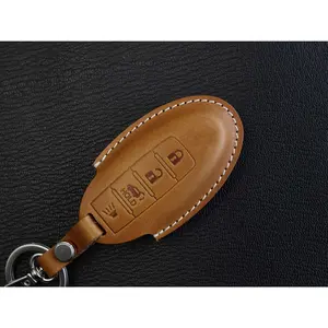Infiniti [1-4] Leather Key Cover - 4 Button