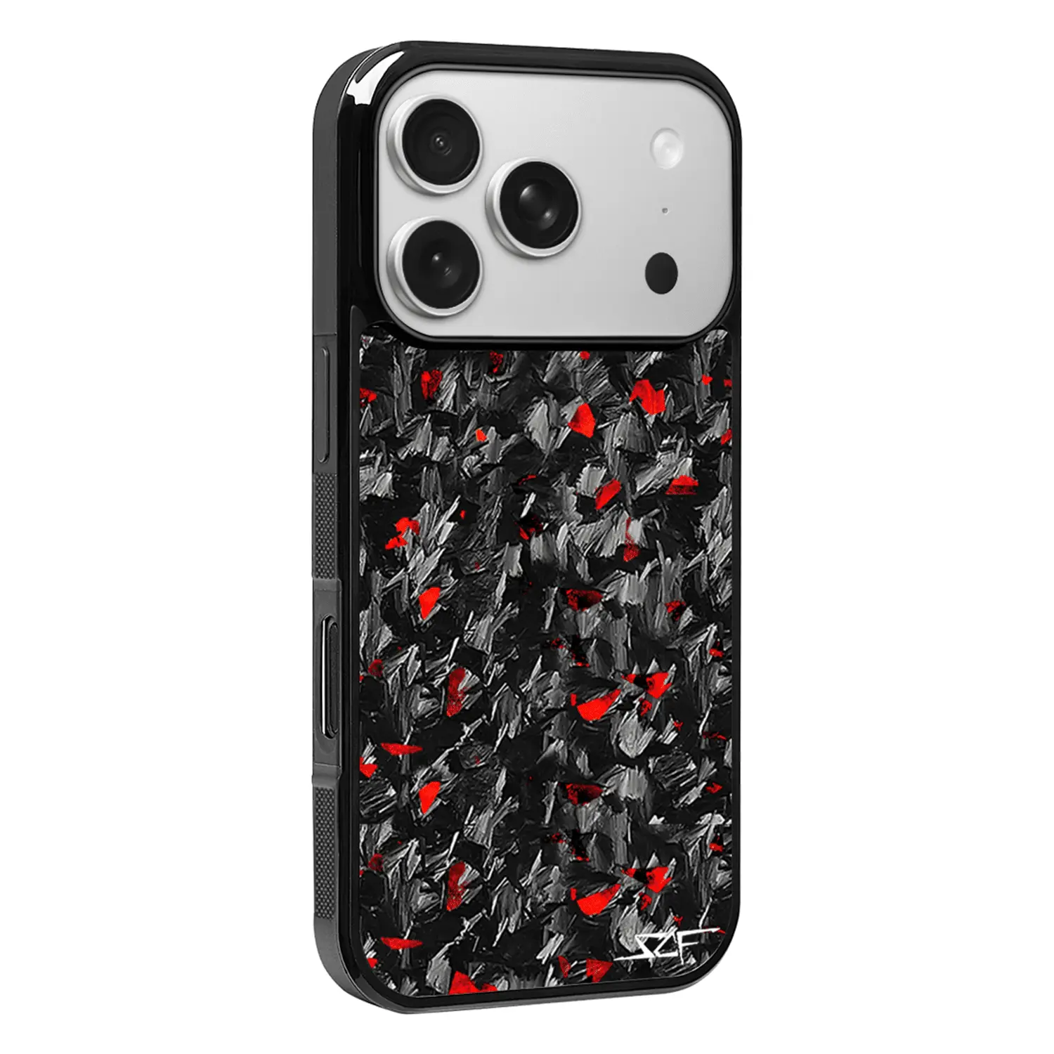Luxury Real Flake Forged Carbon Fiber iPhone Case, MagSafe Compatible, Slim Shockproof Cover for Men — Simply Carbon Fiber
