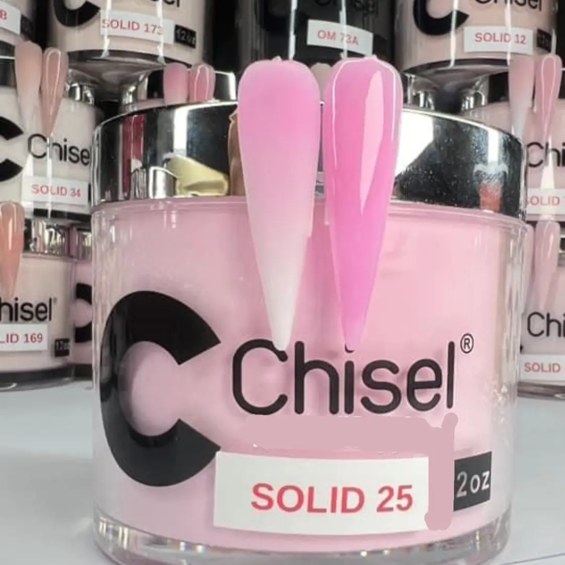 Chisel Acrylic Powder 2oz Solid 25 for Nail Art Chisel Acrylic Powder 2oz Solid 25 for Nail Art