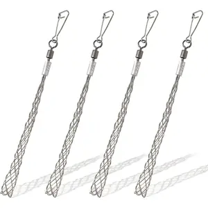 4PCS 1/2 in Wire Pulling Grip Wire Puller Tool for Electrical Pulling for Light and Heavy Cables